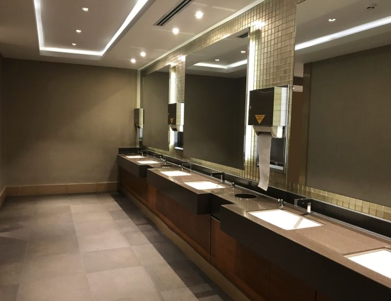 Upgraded Commercial Bathroom